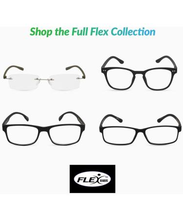 SAV Flex 2 E5020 Slim Oval Reading Glasses - Durable & Lightweight 2.5x Readers for Comfortable Reading Everywhere - Buy Online on GoSupps.com
