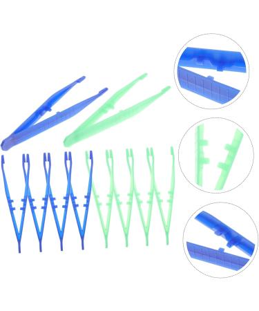 Buy Minkissy Precision Tweezers - 10 Pack One-Way Plastic Tweezers for Crafts & Eyelash Extensions - Blue Color & Medium Sorting - Buy Online on GoSupps.com