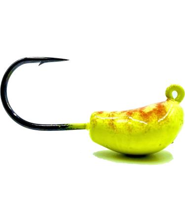 Tautog & Sheepshead Jig 2 Pack - Standup Style Tog Jig with Ultra Tough Powder Coat Finish - 2X Hook, 1/2-2oz Sizes, Multiple Colors - Made in USA (2oz Chartreuse/Orange) - Buy Online on GoSupps.com