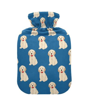 Golden retriever dog heat bottle with reference heat bottles for pain relief water heating pillow hot water bed warmer for headaches 2 l