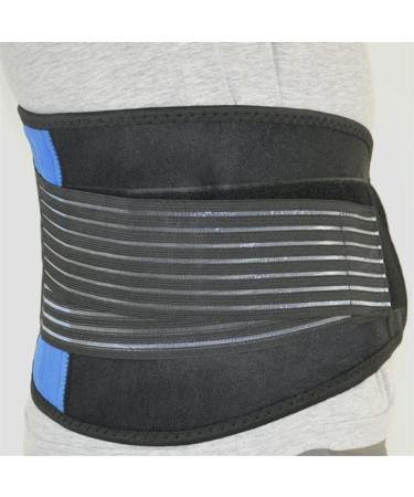 Buy Breathable Back Support Belt for Men & Women | Lumbar Band for Lower Back Pain Relief | Ischias Back Belt in Black - XL/XXXXL - Buy Online on GoSupps.com