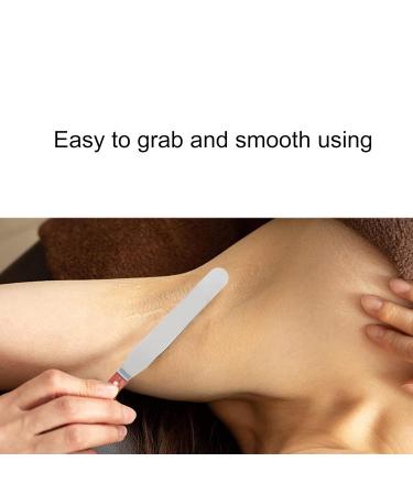 Buy Kcabret Stainless Steel Wax Spatula - Metal Eyebrow Wax Spatula with Wooden Handle for Hair Removal - Buy Online on GoSupps.com