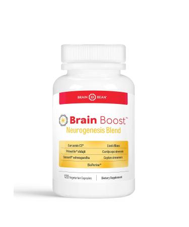 Brain Boost Capsules | with Curcumin Cordyceps Hericium Ceylon Cinnamon Purified Shilajit and Ashwagandha | 30 Servings