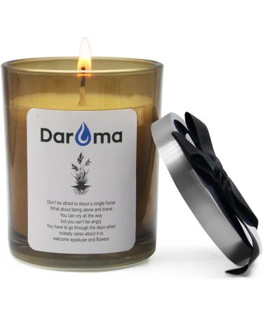 Daroma Scented Jar Candle - 100% Natural Soy Wax & Essential Oil | Long Burning Aromatherapy Candle for Relaxation | Perfect Gift for Bath Yoga Birthdays & Christmas - Lime Basil & Mandarin - Buy Online on GoSupps.com