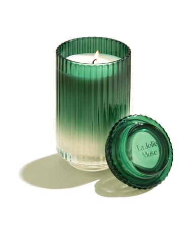 LA Jolie Muse Pomegranate Pine Scented Candle Chirstmas Gifts for Women Large Natural Green Candles for Home Scented Luxury Glass Jar Candles 120 Hours Candles Long Burning 19 Oz Pomegranate and Pine 19oz
