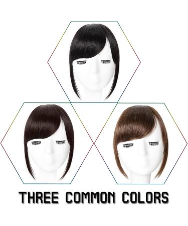 Bangs Hair Clip Black Brown Hair Bangs Clip in Sweeping Side Fringe Fake False Bang Extensions Natural Synthetic Hairpiece Hair Piece Bangs Clip in Hair(Color:3) - Buy Online on GoSupps.com