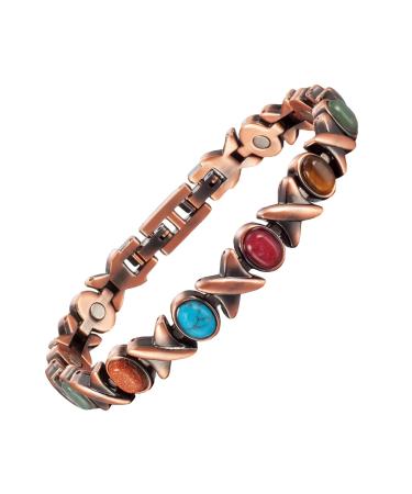 YINOX Magnetic Copper Anklet for Arthritis with Extra Strong Magnets (24cm/8mm) - Buy Online on GoSupps.com