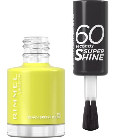 Rimmel London Super Shine 60 Seconds Nail Polish 155 Beach Breeze Please 8ml - Buy Online on GoSupps.com