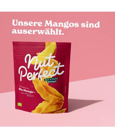Buy Nut Perfect Bio-Mangos | Sweet & Intense Dried Mango Stripes | 80g | Certified Organic | Sourced from West Africa - Buy Online on GoSupps.com