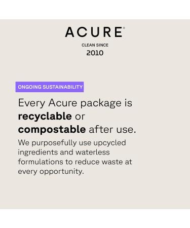 Acure Brightening Facial Scrub with Argan Extract & Chlorella - 4 FL oz | Exfoliate & Restore Radiance - Buy Online on GoSupps.com