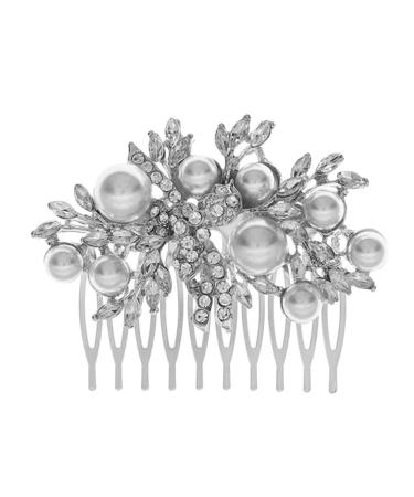 NUSITOU Bridal Comb Bridal Hair Comb Bridesmaid Hair Comb Rhinestone Hair Comb Bride Pearls Hair Comb Wedding Hair Comb Wedding Hair Accessory Bride Hair Comb