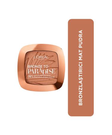 L'Or al Paris L Or al Paris Bronze to Paradise 02 Baby One More Tan Powder Bronzer for a natural bronze look with shimmer particles 02 Baby One More Tan Bronzuder 9 g (1 Pack)