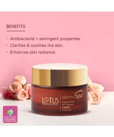 Buy Lotus Professional Dermo Spa Bulgarian Rose Skin Radiance Creme SPF20 - 50g | International Shipping Available - Buy Online on GoSupps.com