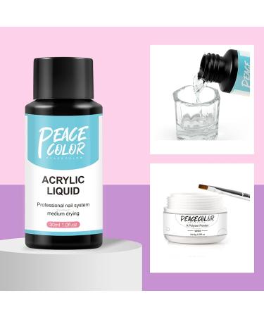 PEACECOLOR 3PCS 30ML Acrylic Liquid Monomer Professional Acrylic Nail Liquid for Acrylic Nails Salon Quality for Nail Extension Nail Art System Non-Yellowing Home DIY Beauty Gifts for Women Girls color 182 - Buy Online on GoSupps.com
