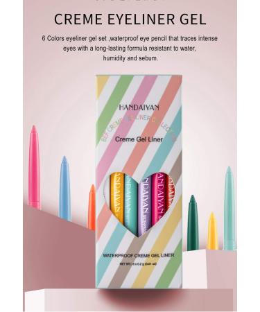 GL-Turelifes 6 Colors Matte Liquid Eyeliner Set - Waterproof Long Lasting Colorful Eyeliner Pens | Buy Online Worldwide - Buy Online on GoSupps.com