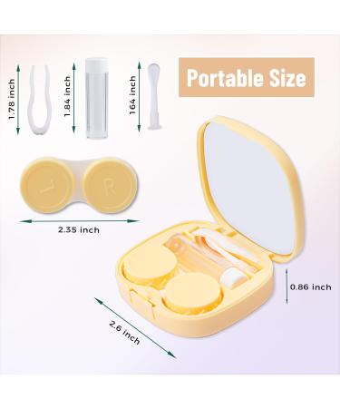 U-Chyty Kitty Contact Lens Container with Mirror | Portable Cartoon Storage Set for Teenagers | Travel Case & Holder for Contact Lenses - Buy Online on GoSupps.com
