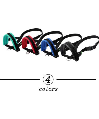 ILEPARK XXL Red Nylon Dog Muzzle - Adjustable Loop to Prevent Biting Barking & Chewing | International Shipping - Buy Online on GoSupps.com