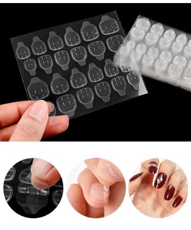Buy Nail Glue Pads - 30 Sheets 720 Adhesive Pads for Press-On Nails | Clear Fake Nail Glue for Nail Art & DIY | Ideal for Nail Studios - Buy Online on GoSupps.com