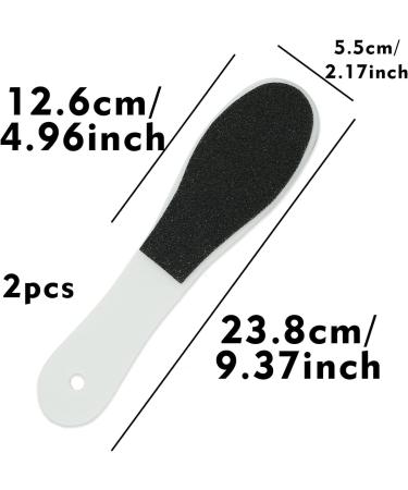 2 Pieces Double-Sided Foot File Foot Rasp File Dead Skin Remover Foot Scrubber Hard Skin Remover Foot Care for Wet and Dry Cracked Feet - Buy Online on GoSupps.com