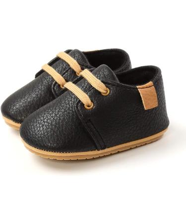 RVROVIC Baby Boys Girls Anti-Slip Oxford Loafer Flats | Infant Toddler PU Leather Soft Sole Shoes 0-6 Months - Buy Online on GoSupps.com