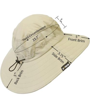 Solaris Wide Brim Sun Hat UPF 50+ for Women and Men - Tan | Outdoor Sun Protection Hat for Hiking and Gardening - Buy Online on GoSupps.com