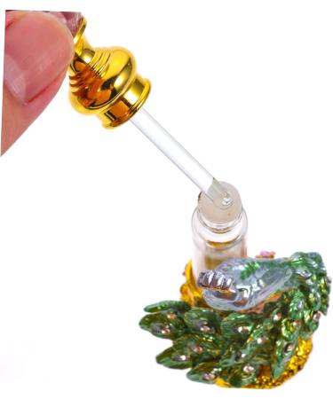 SKISUNO Perfume Bottle Essential Oil Bottle Delicate Bottle Perfume Bottle Decor Middle Eastern Perfume Bottle Perfume Storage Bottle Household Perfume Bottle Retro Perfume Bottle 14x4x3cm Green - Buy Online on GoSupps.com