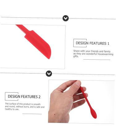 CIMAXIC 12ST Silicone Scraper for Cosmetic Bottles | Long Handle Make-Up Scrub & Cake Cream Spatula | Perfect for Peeling Gel & Dessert - Buy Online on GoSupps.com