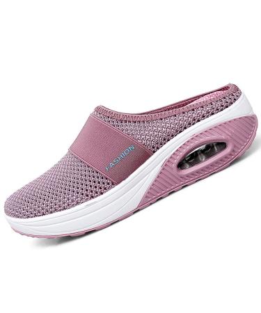 Stratuxx Kaze Womens Diabetic Orthopedic Walking Shoes Mesh Air Cushion Slipper Summer Washable Slipper. (Size 4-12) 9 Pink
