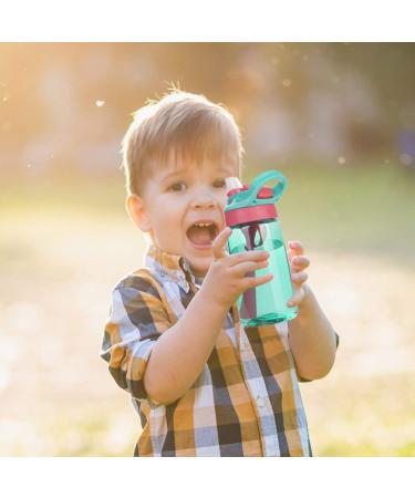 Flintronic Sippy Cup 480ML Kids Drink Bottle - Leak-Proof, Shatter-Proof, BPA-Free - Green (Brush Included) - Buy Online on GoSupps.com