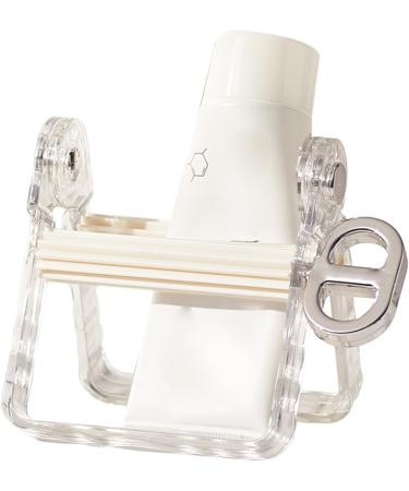 Plastic Toothpaste Tube Squeezer Bathroom Rolling Toothpaste Wringer Roller Multifunctional Paint Tube Rolling Holder Toothpaste Dispenser White - Buy Online on GoSupps.com