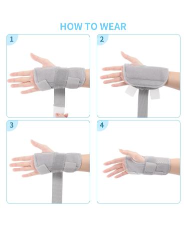 Milaiun Adjustable Wristwear for Tendinitis & Arthritis - Stylish Metal-Style Stabilizer | Gray S/M for Men & Women - Buy Online on GoSupps.com