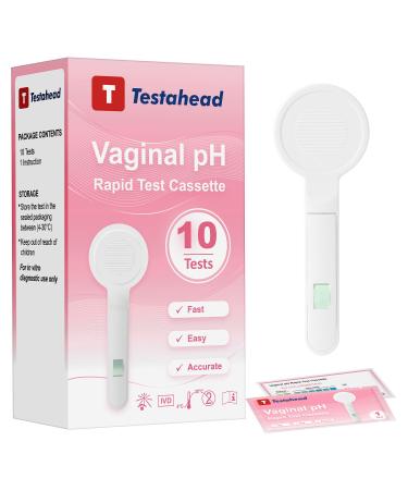 Vaginal pH Test Strips Feminine Health Vaginal pH Test Strips Kits for Bacterial Vaginitis Trichomonas Vaginitis Individual Aluminum Foil Wrapped 10-Packs