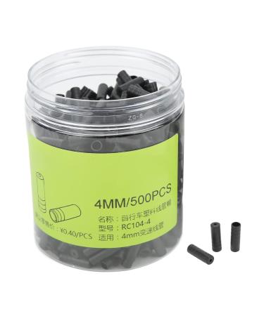 Bike Cable Ferrules End Caps, 500Pcs 4mm Plastic Brake Cable Housing Caps