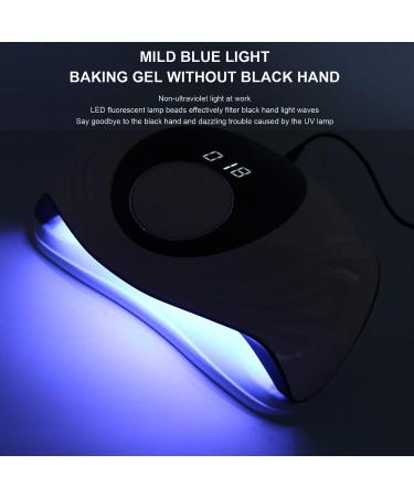 120W UV LED Nail Lamp - Quick-Drying Gel Polish Dryer with 4-Timer Settings & Automatic Sensor - Perfect for Home & Professional Use (EU Plug - White) - Buy Online on GoSupps.com