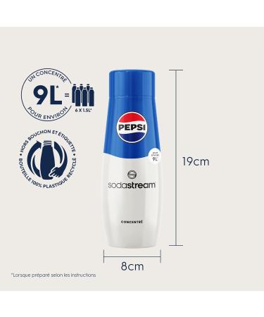 Buy Sodastream Sirup Pepsi Cola - 9L Fresh Drink in Seconds | 6-Pack (6 x 440ml) - International Shipping Available! - Buy Online on GoSupps.com