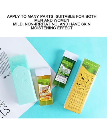 Hair Removal Waxing Kit - Wax Warmer 200g Wax & 100 Paper Strips for Home & Salon (EU Connector) - Buy Online on GoSupps.com