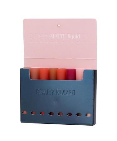 Liquid Matte Lipstick Set for Women | 6 Long Lasting Colors + Lip Balm & Lip Oil | Perfect Gift Kit - Buy Online on GoSupps.com