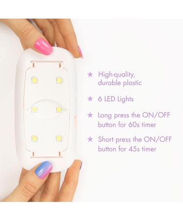 MoYou London 6W LED & UV Light for Gel Nails | Compact & Portable Nail Lamp with USB - Turquoise - Buy Online on GoSupps.com