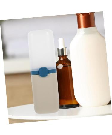 Minkissy Portable Toothbrush Holder Set - 4 Travel Cups & Cases | Compact Bathroom Storage | Blue Toothbrush Containers 20x6.5cm - Buy Online on GoSupps.com