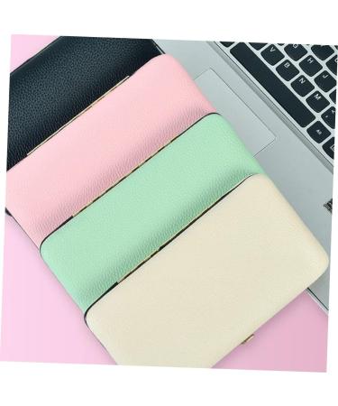 Minkissy Tweezers Storage Box | Pink Leather Case for Eyebrow & Makeup Tools | Fall Prevention Container 18x9.8cm - Buy Online on GoSupps.com