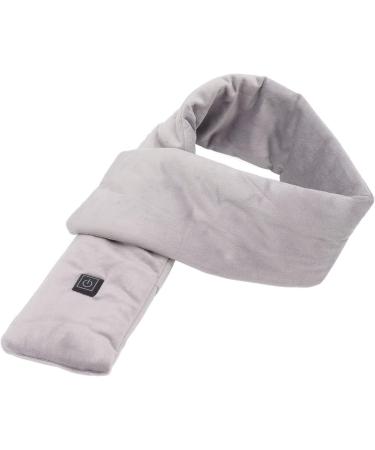 LKPomi USB Heating Scarf - Smart Heated Neck Wrap | 3 Gears 25 to 45 | Cotton & Carbon Fiber Electric Neck Warmer for Winter Trips (Gray) - Buy Online on GoSupps.com