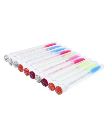 Angoily 10pcs Mascara Wand Tube Eyelash Brush Makeup Tool Kits Empty Eyeliner Tube Makeup Tools Diamond