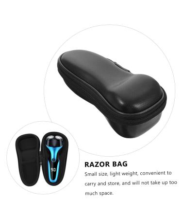 FRCOLOR PU Leather Shaving Bag - Travel Storage for Barber Clippers & Grooming Essentials - Anti-Stress Men's Shaver Pocket - Buy Online on GoSupps.com