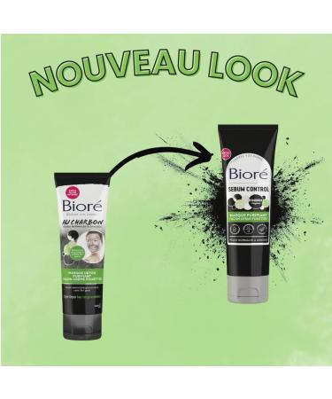 Biore Purifying Detox Mask Whipped Cream Style with Charcoal 110ml - Buy Online on GoSupps.com