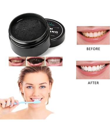 Lythor Teeth Whitening Charcoal Powder - Natural Coconut Oral Care Set - No Enamel or Gum Damage (1 Pack) - Buy Online on GoSupps.com