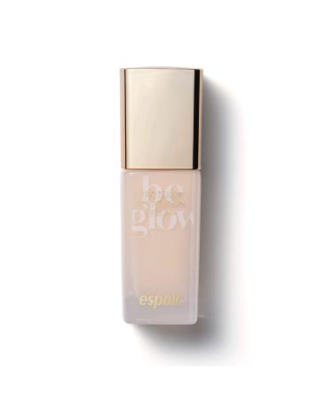 ESPOIR Pro Tailor Foundation Be Glow SPF25 PA++ 30ml 7 Salmon | Natural Cover for Blemishes and Long-Lasting Beautiful Radiance that Makes Skin Look Good