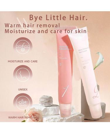 Auures Hair Removal Cream Kit Painless Auures Facial Hair Removal Cream Facial Hair Removal For Women With Scraper Suitable for all skin types(2 Set) - Buy Online on GoSupps.com