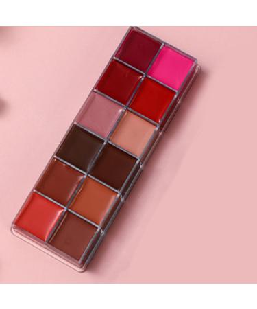  Uoqpty 12 Lipstick Palette | Long-Lasting 12 Shades Lip Makeup Palette - Universal Shades Lightweight Gloss Soft Texture Ideal for Adult Women and Teenagers - Buy Online on GoSupps.com