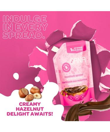 Sana No Added Sugar Creamy Spreads Variety Pack Caramel Hazelnut Cocoa | 3 Pack x 200g | Keto-Friendly Gluten-Free Palm Oil Free Mix Flavors 3x200g - Buy Online on GoSupps.com