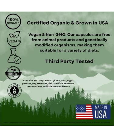 Organic Turkey Tail Mushroom Capsules Immune Support Supplement Antioxidant Rich Natural Digestive Health Aid Vegan & Non-GMO Mushroom Capsules for Wellness & Vitality - 60 Capsules (30 Servings) - Buy Online on GoSupps.com